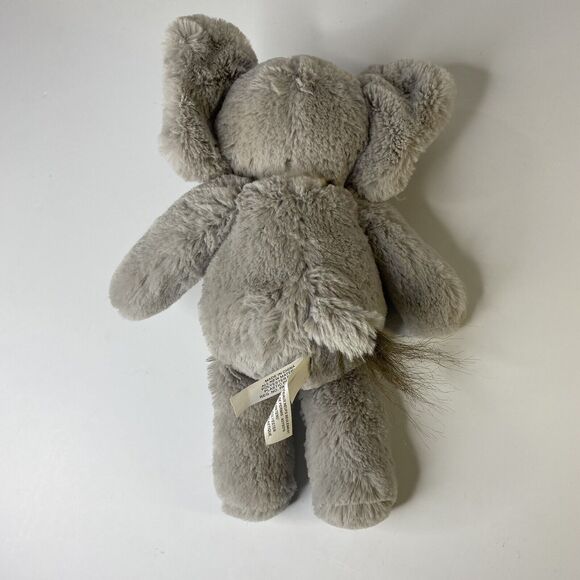 Elephant Plush Pottery Barn Kids 11" Gray White Bow PBK Stuffed Animal Toy - Picture 6 of 11
